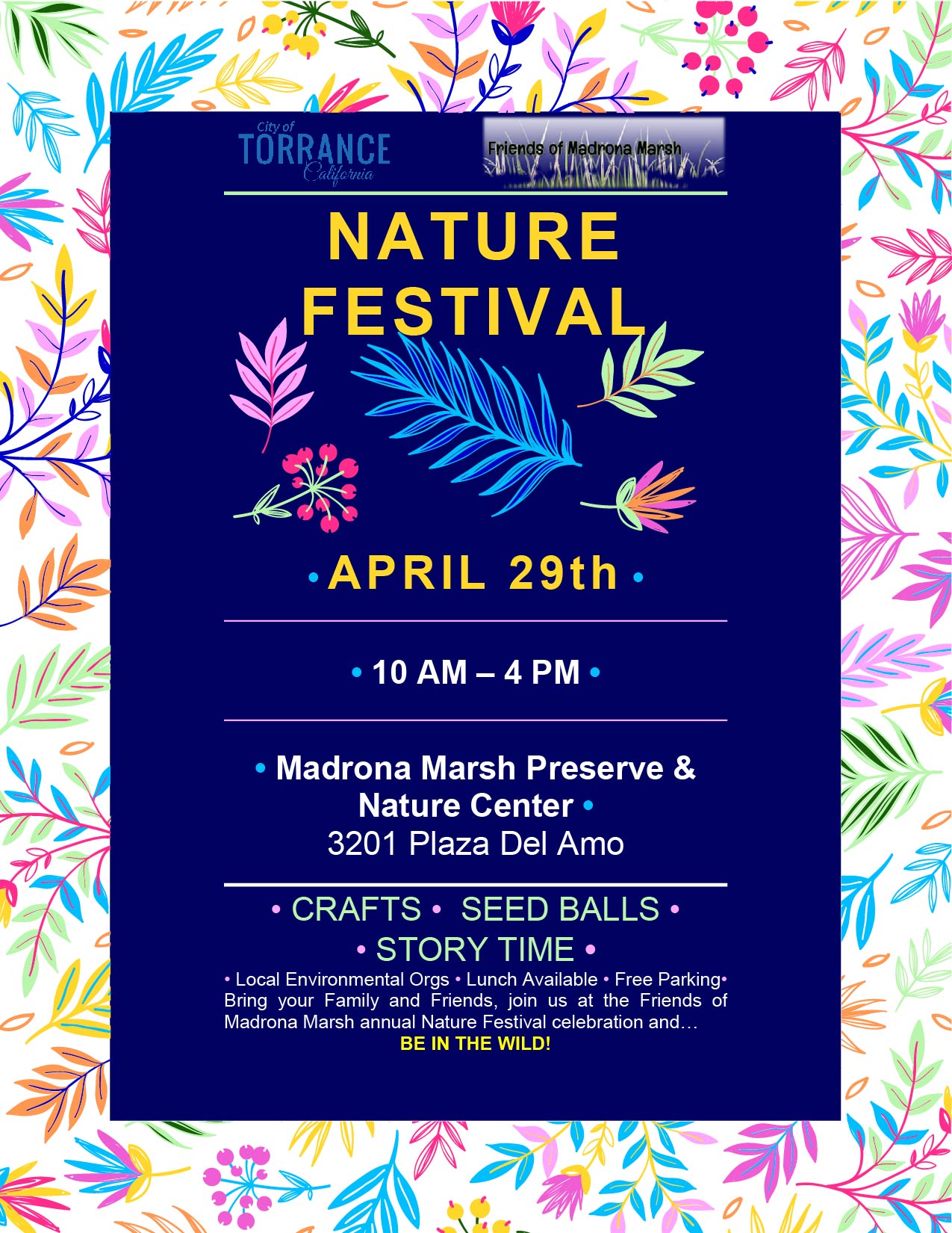 Madrona Marsh Nature Preserve presents Nature Festival